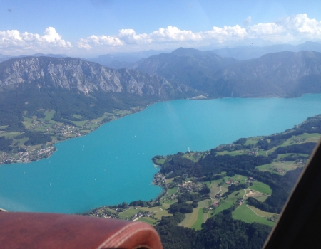 Grob 109B sightseeing trip to Attersee (Austria)